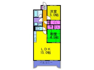 セジュ－ルの物件間取画像